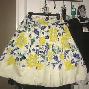 Talbots pleaded mid length skirt